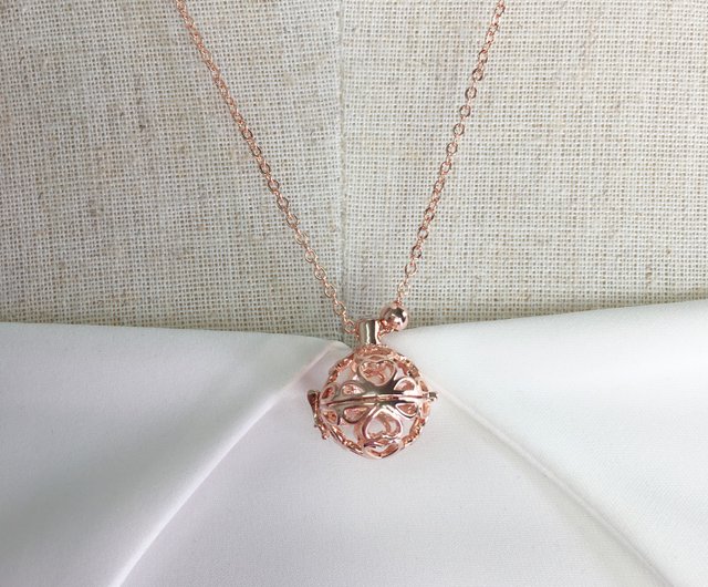 Four Hearts Clover Rose Gold Necklace Clover Necklace Clover 