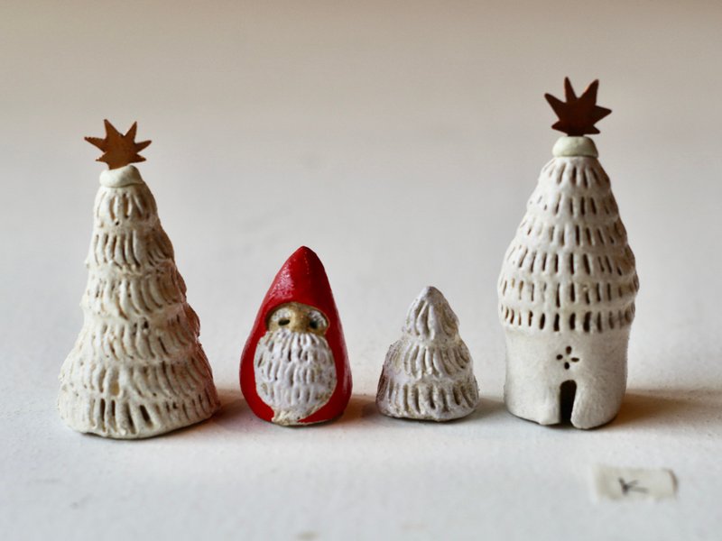 クリスマスセット　K - 擺飾/家飾品 - 陶 藍色