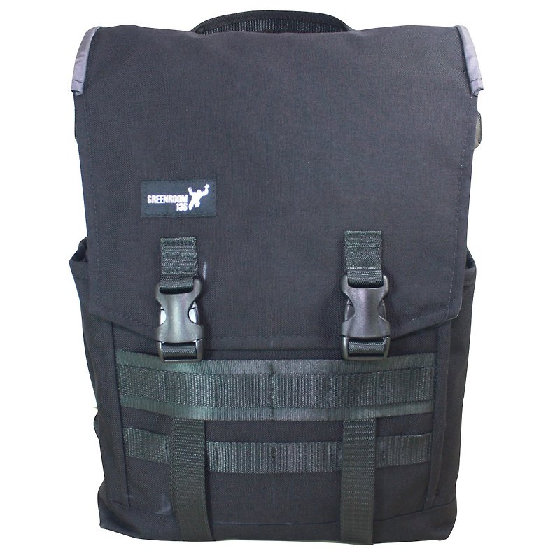 Greenroom136 - Genesis - Laptop backpack - LARGE - Black - กระเป๋าเป้สะพายหลัง - วัสดุกันนำ้ สีดำ