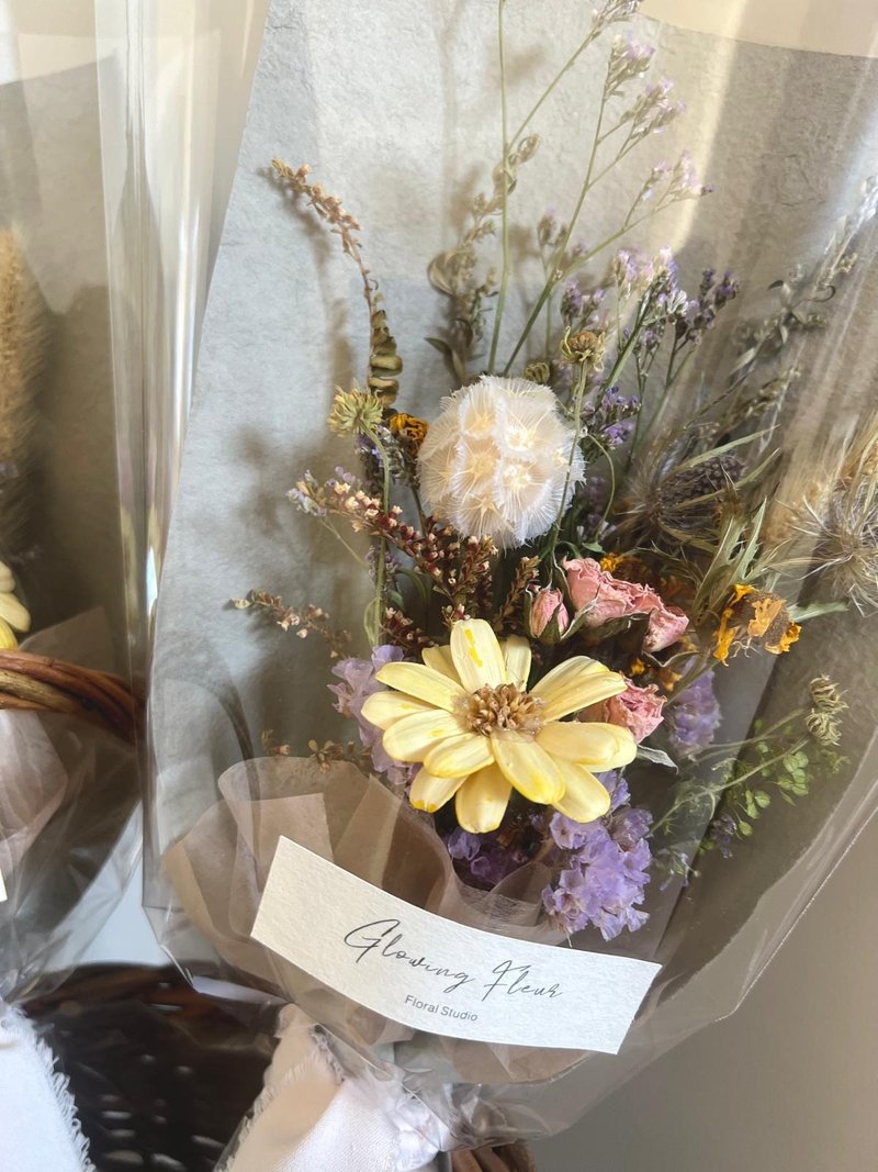 淡黃瑪格麗特乾燥小花束・Sunny Daisy Mini Bouquet - 乾燥花/永生花 - 植物．花 