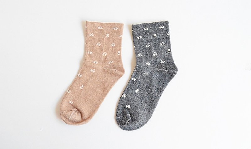 地球樹公平貿易fair trade -- 日本製有機棉無鬆緊短襪 - 襪子 - 棉．麻 