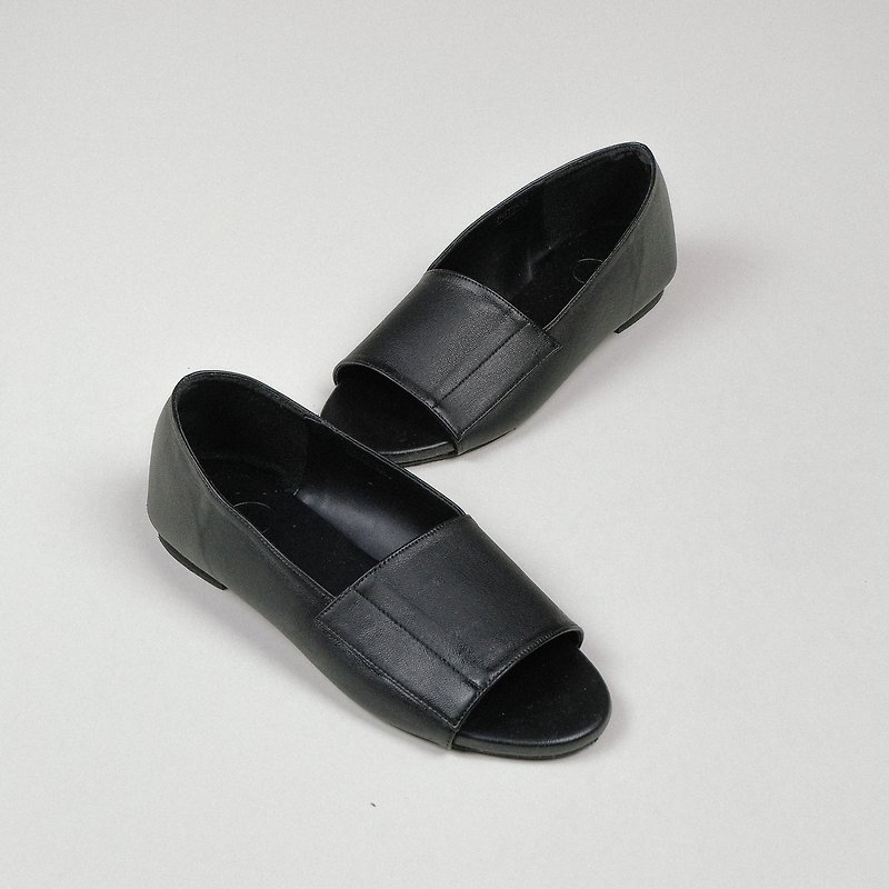 THE FOOTWEAR (F003) - 女休閒鞋/帆布鞋 - 其他材質 黑色