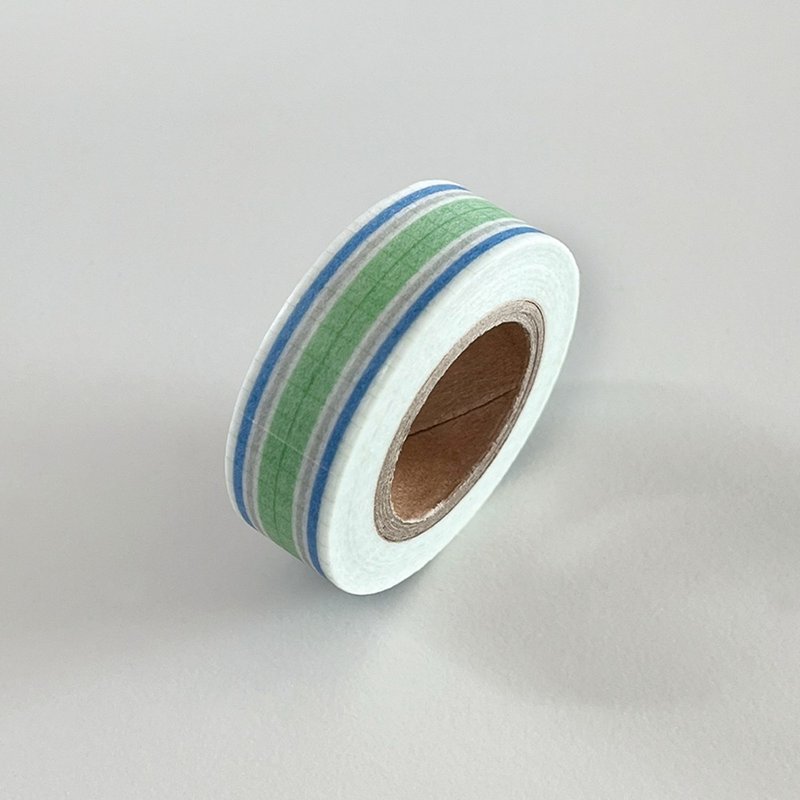 Blue green tag | Masking Tape - 紙膠帶/和紙/PET - 紙 藍色