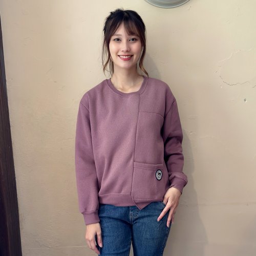 花木馬幸福造夢鋪 Hana Mokuba 不對稱剪接口袋簡約百搭上衣