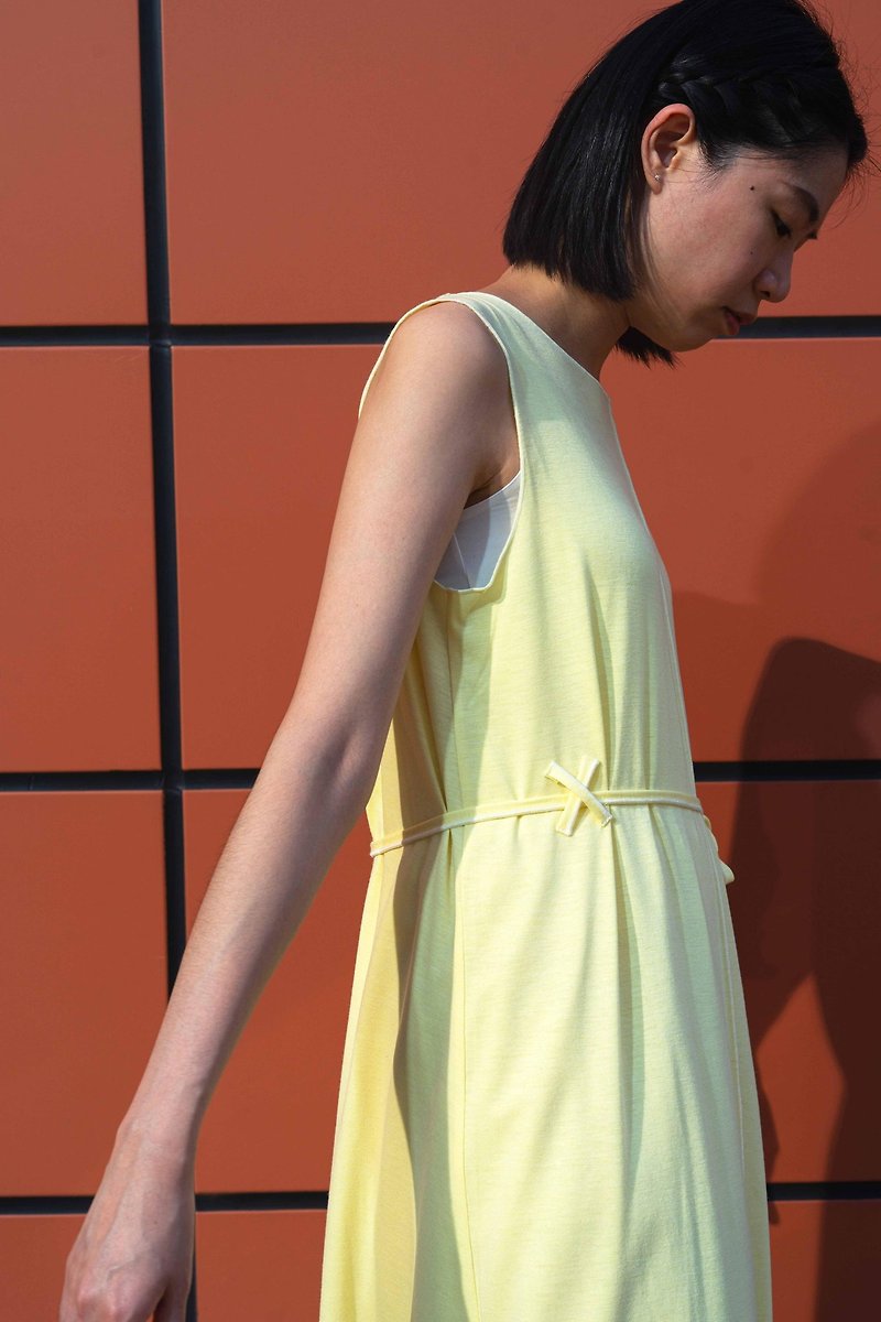 baby summer dress - butter yellow - One Piece Dresses - Cotton & Hemp Yellow