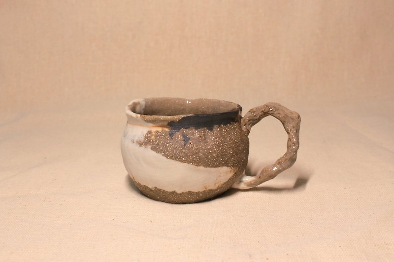 小さな木のトリコロールカップ - グラス・コップ - 陶器 多色