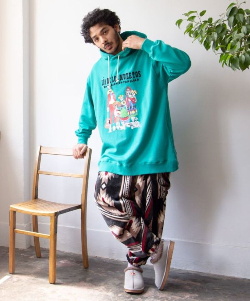 【熱門預購】墨西哥男款印花連帽上衣  (2色) JSU-5310 - 中性衛衣/T 恤 - 棉．麻 