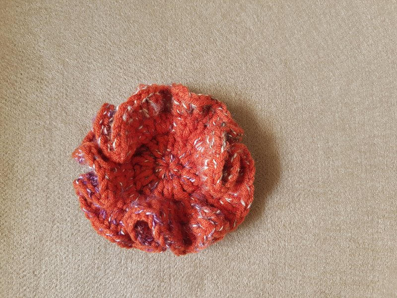 礦墊/家飾墊/能量缽墊/燭墊  宇宙生物-菊 - 擺飾/家飾品 - 棉．麻 橘色