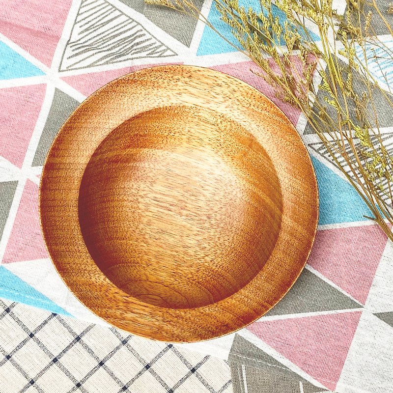 丸太深皿 - 小皿 - 木製 ブラウン