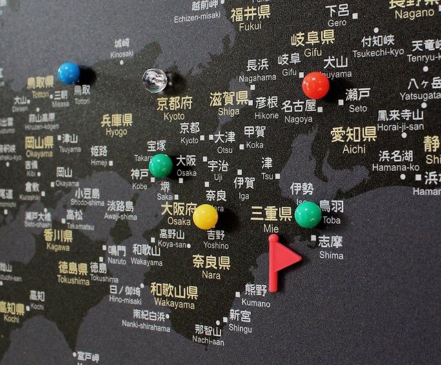日本地圖 專屬訂製日本木框海報 夜幕黑 客製化禮物 設計館umade 海報 畫作 版畫 Pinkoi
