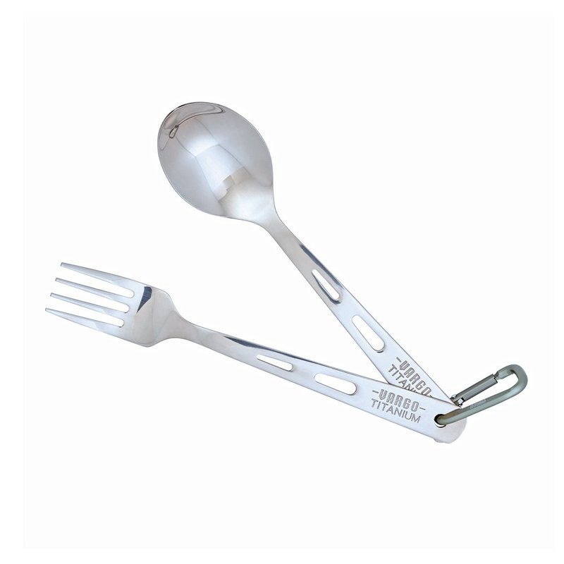 【U.S. Vargo】Titanium Spoon&Fork Set Pure Titanium Spoon&Fork Set #T201 - Cutlery & Flatware - Other Materials 