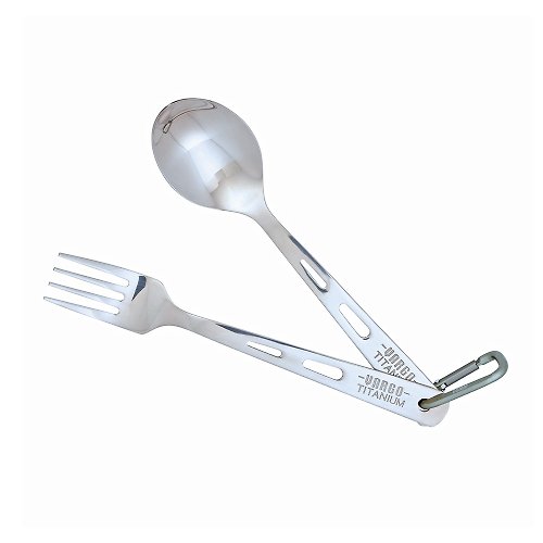 Vargo 【美國 Vargo】Titanium Spoon&Fork Set 純鈦湯叉兩件組 #T201