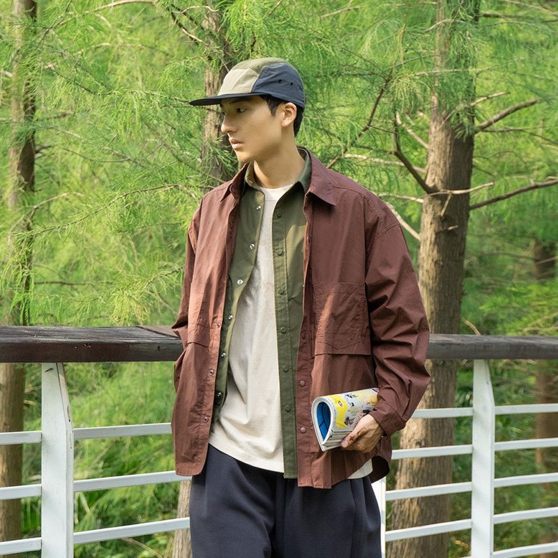 TopBasics 日系四口袋襯衫外套 - 男襯衫/休閒襯衫 - 棉．麻 灰色