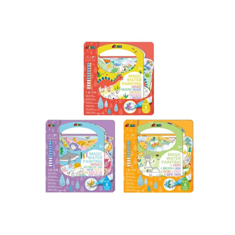 【德國Avenir Kids】我的神奇水畫冊系列(全系列三款) - 寶寶/兒童玩具/玩偶 - 紙 