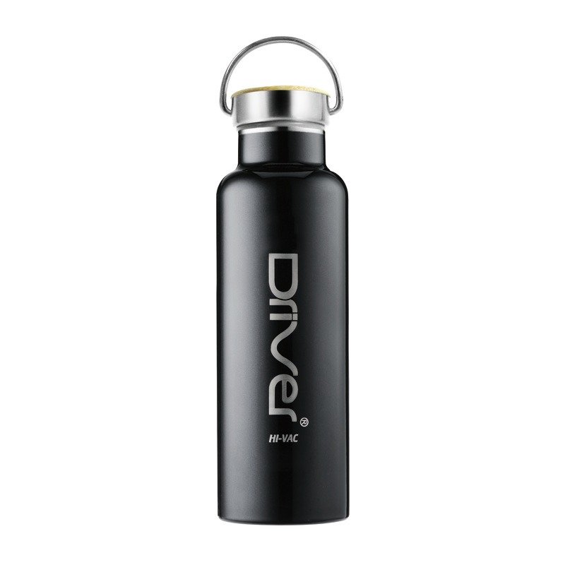 Driver 真空運動水瓶系列 PLUS (亞光黑)-600ml - 茶壺/茶杯/茶具 - 其他金屬 黑色
