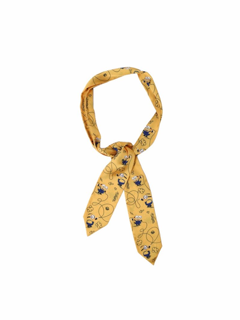 Minions Silk Scarf - ผ้าพันคอ - เส้นใยสังเคราะห์ สีเหลือง