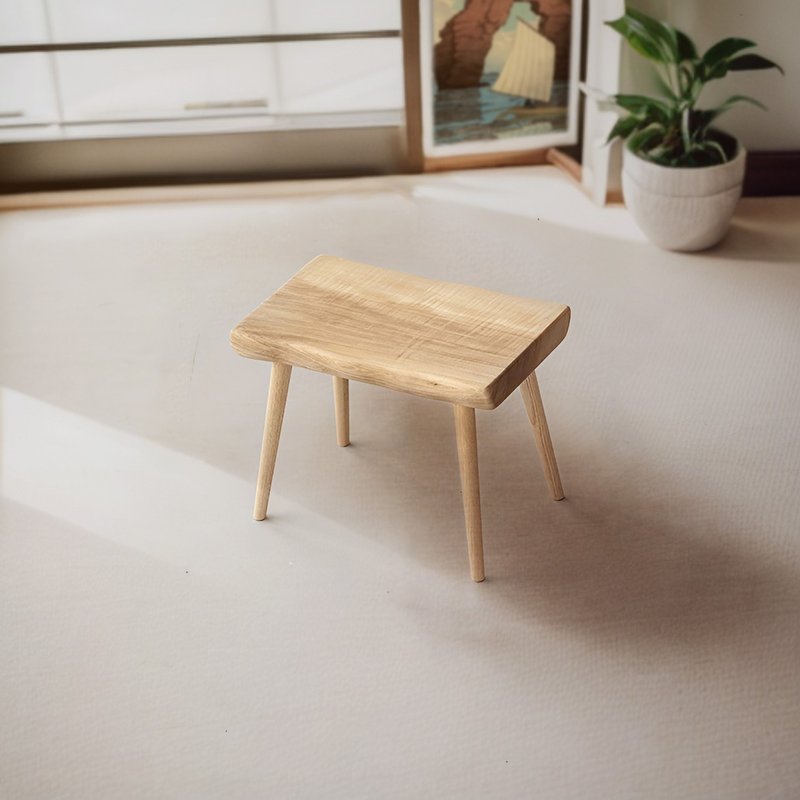 Taisho's only North American ash log coffee table handmade by craftsmen 963dNT - Shelves & Baskets - Wood Khaki