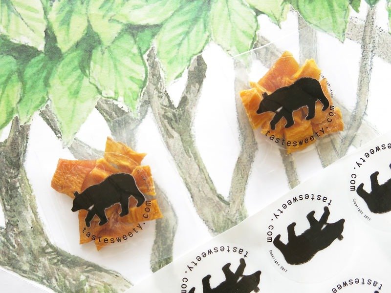 Happy Fruit Shop-Black Bear Style Wedding Dried Fruit-Mini Bag Multi-pack Set - ผลไม้อบแห้ง - อาหารสด สีส้ม