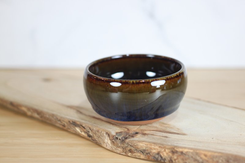 【送禮好物】100ml 天目釉 手拉坯茶杯 鶯歌名家葉敏祥手作 - 茶壺/茶杯/茶具 - 瓷 