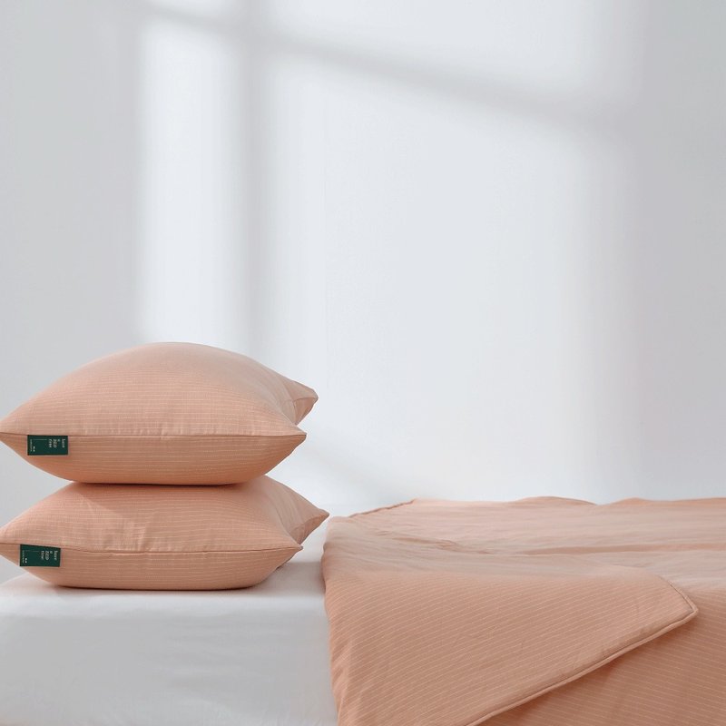 Good Relationship HAOKUANXI | Soft Peach-Double Yarn Breathable Pillowcase - Bedding - Cotton & Hemp Pink