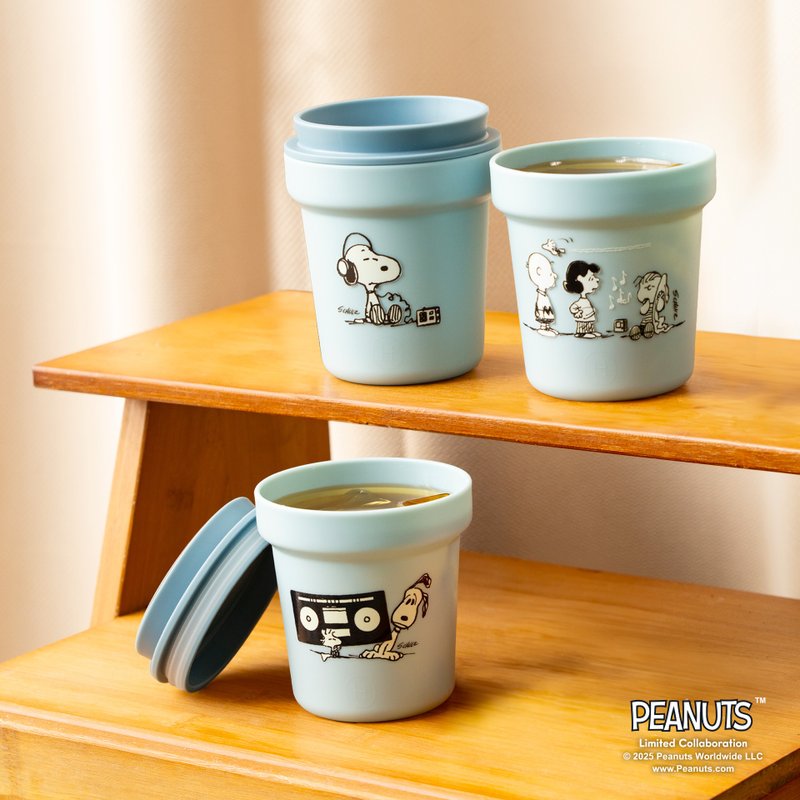 【Pinkoi x SNOOPY】HYDY 390ml 環保派對杯3入組-藍色派對 - 杯子 - 塑膠 藍色