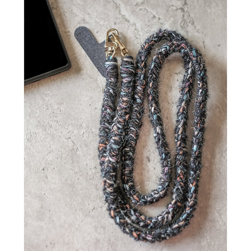 Colorful Crocheted Telephone Rope | Braided Telephone Rope | Telephone Rope - อุปกรณ์เสริมอื่น ๆ - ผ้าฝ้าย/ผ้าลินิน หลากหลายสี