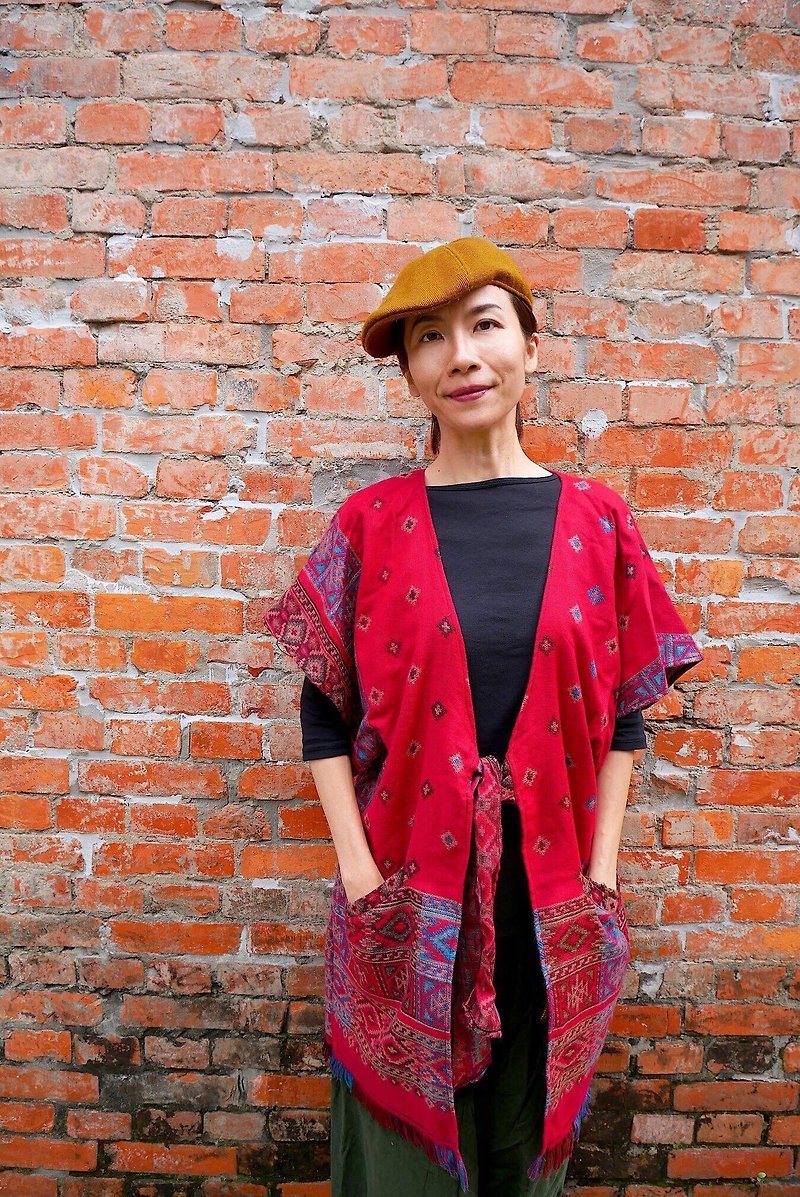 ginagypsy kimono poncho - Other - Wool Red