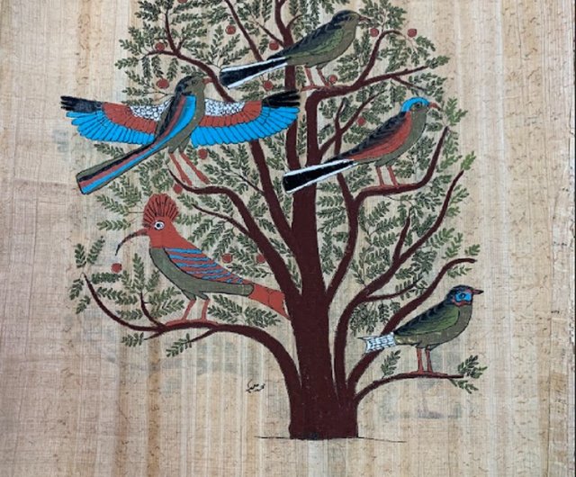 エジプト　パピルス　絵画　アート パピルス画 エジプト お土産