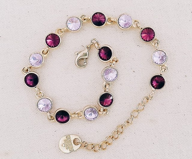 SWAROVSKI スワロフスキー クリスタル ブレスレット パープル