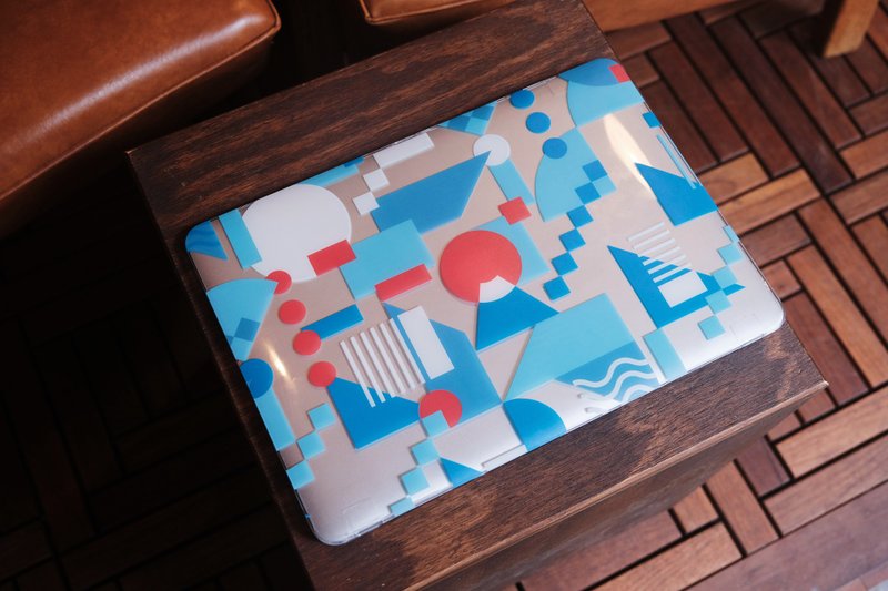 幾何美學 X 城市中的富士山 電腦殻套裝 MACBOOK - 平板/電腦保護殼/保護貼 - 塑膠 透明