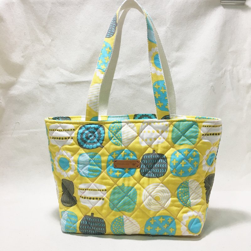 Gently walk tote bag * all-inclusive zipper style 620 in stock - Handbags & Totes - Cotton & Hemp Green