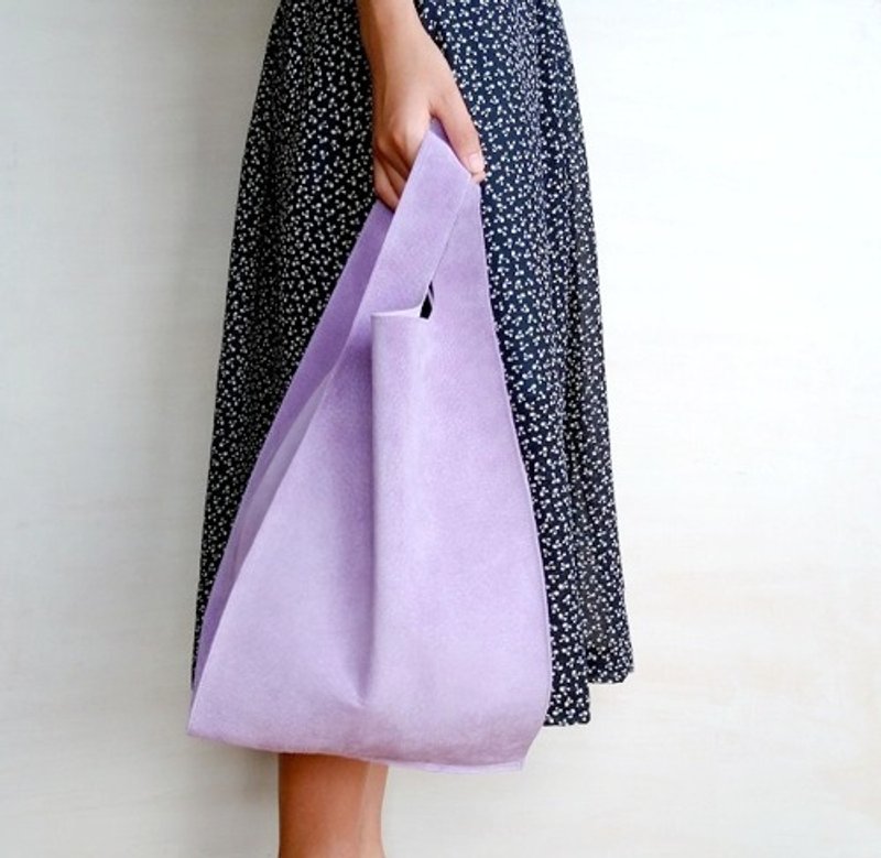 Pinkoi Proxy Purchase - New color: A slightly luxurious everyday side bag in pigskin suede (L) lavender - Handbags & Totes - Genuine Leather 