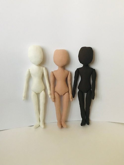 Ruzanna Dolls 3 Blank doll body 10.43 inch 26.5cm Doll body, cloth doll rag doll ragdoll body