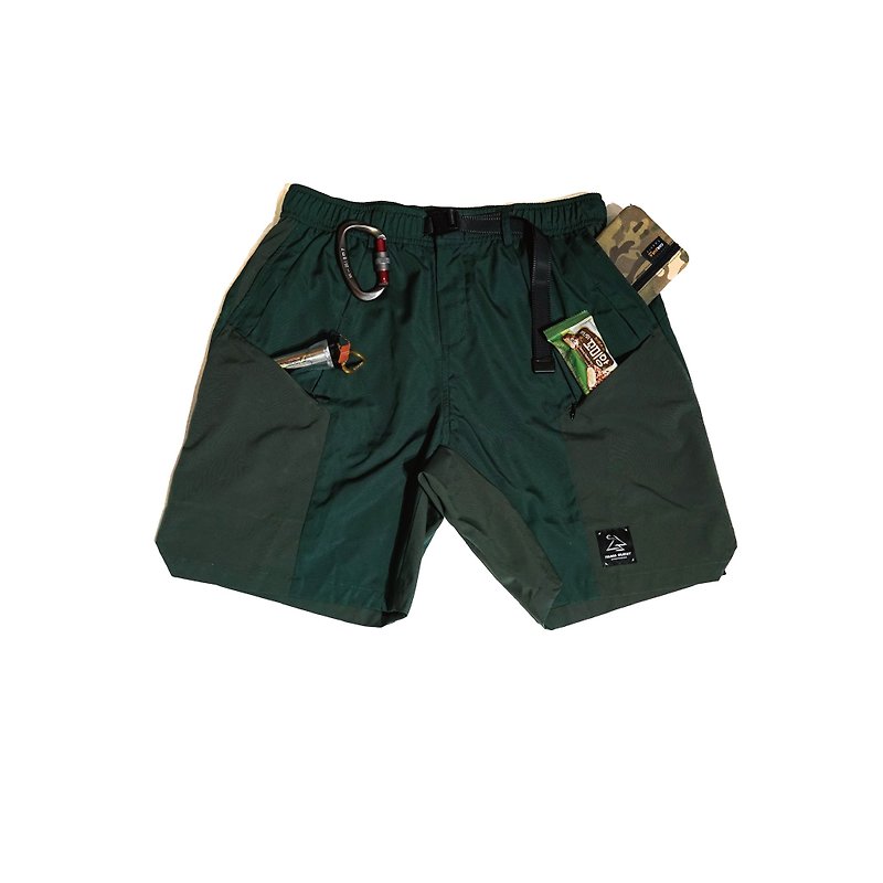SP08 Meditate Functional Shorts (GRX) - Unisex Pants - Nylon Green