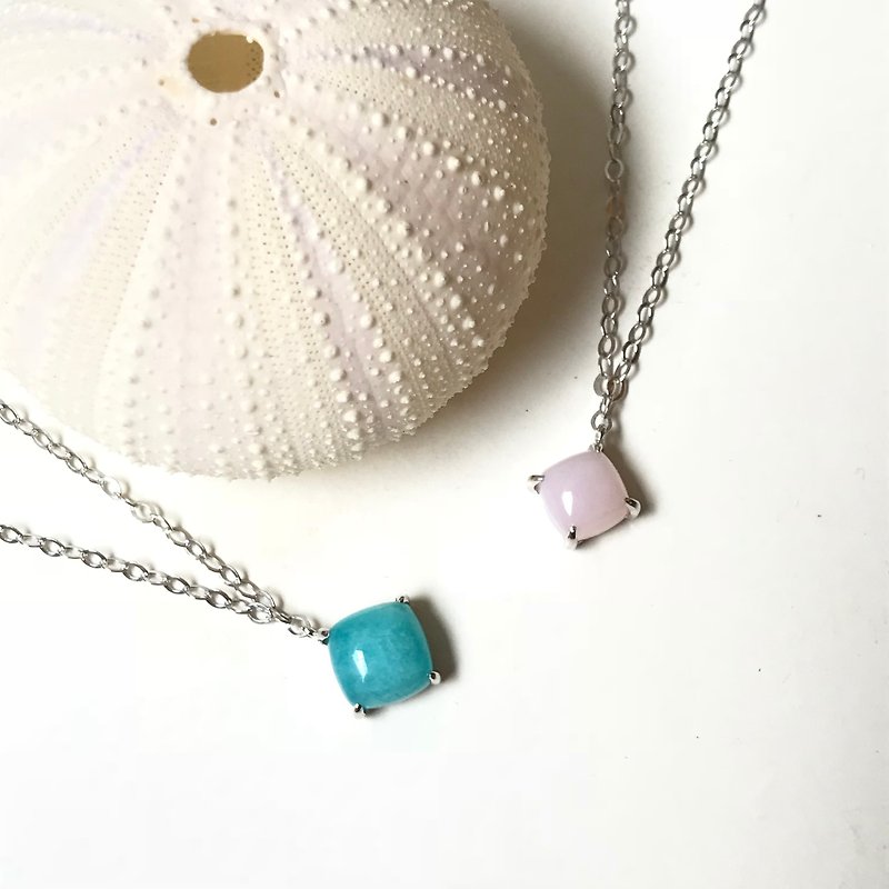 Amazonite necklace - Necklaces - Gemstone Blue
