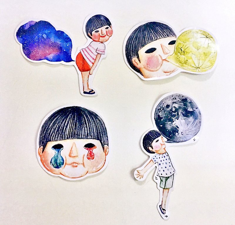 "Me and the Universe" Sticker Set - สติกเกอร์ - กระดาษ 