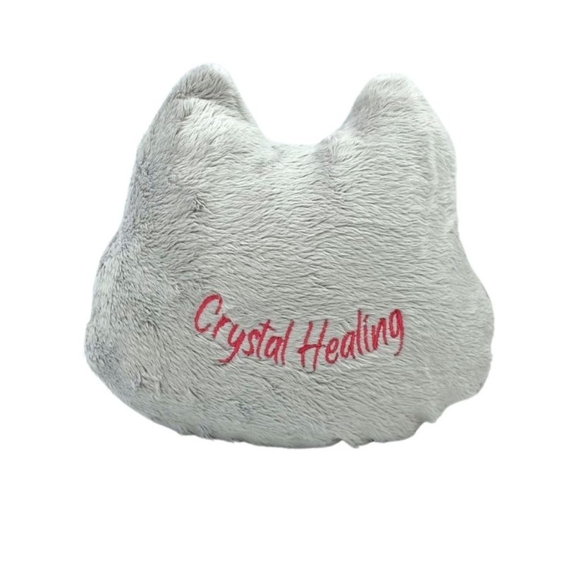 Cat Grass Bag Cat Grass Toy Crystal Cat Healing Cat Grass Bag Starry Sky Gray Cat Toy Ornament - Pet Toys - Other Materials 