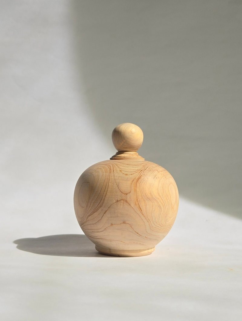 【Cypress Treasure Bowl】Taiwan Cypress, for good luck, home and office ornaments, - ของวางตกแต่ง - ไม้ 