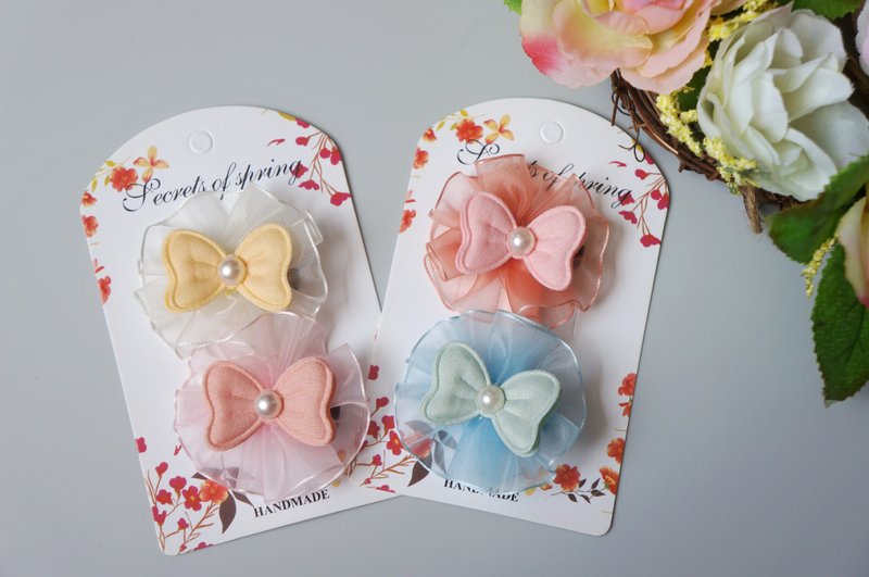 G1-baby children's baby hairpin-hairpin, hair tie, hairband, hairband, bowknot-V - เครื่องประดับผม - วัสดุอื่นๆ หลากหลายสี