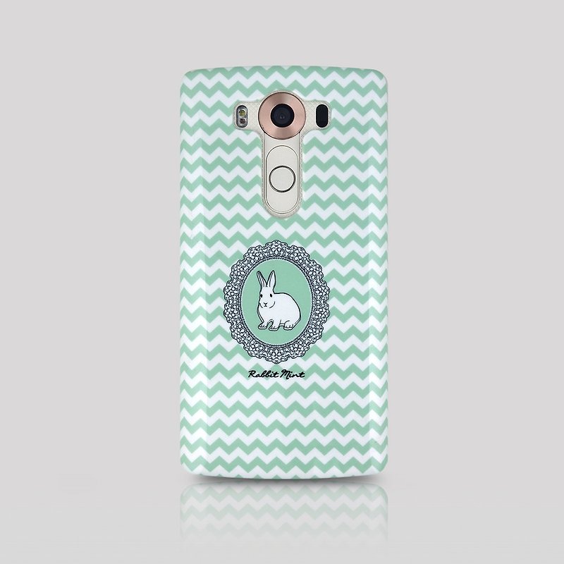 (Rabbit Mint) 薄荷兔手機殼 - 肖像兔系列 - LG V10 (00079) - 手機殼/手機套 - 塑膠 綠色