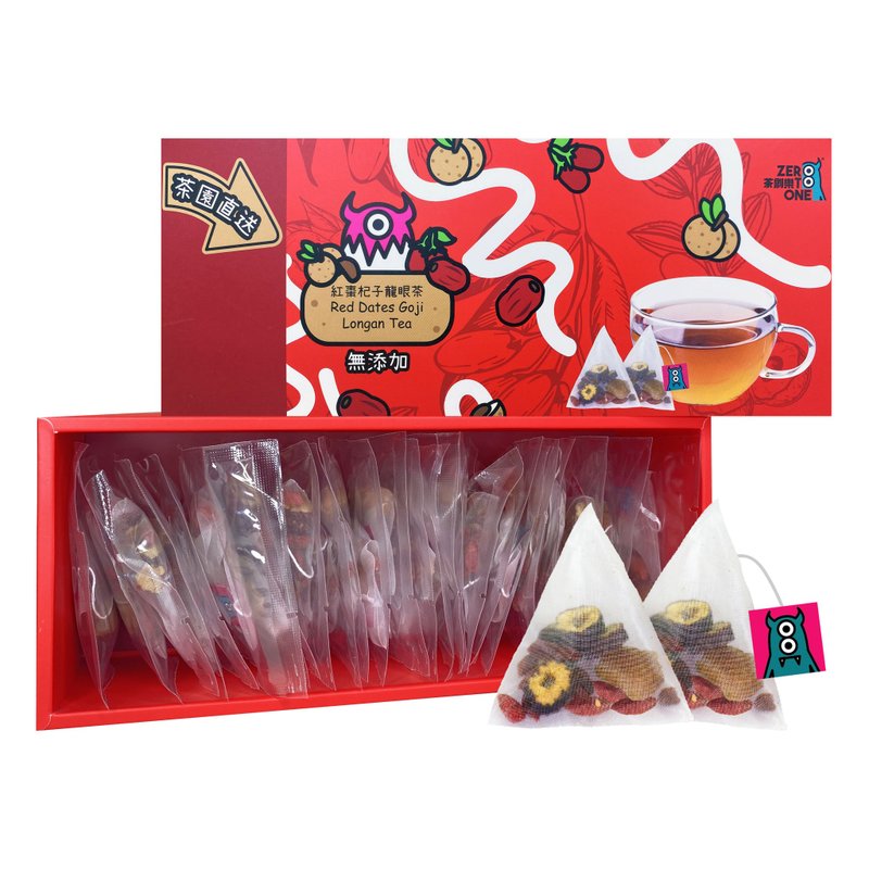 【ZeroToOne】Red Dates Goji Longon Tea(25pcs) - Tea - Paper 