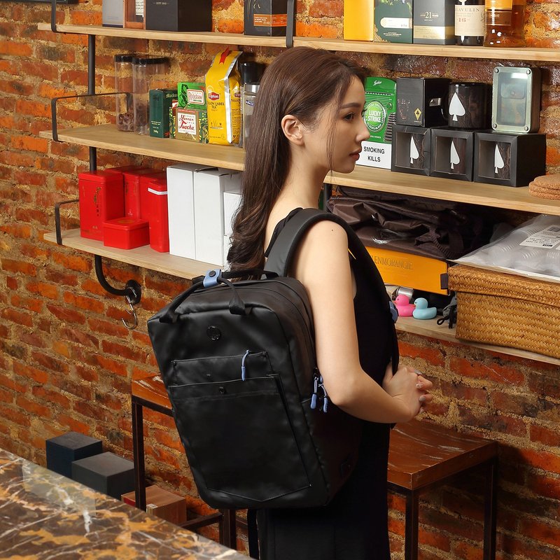 MORAL x Leanne.LY Budd Gizza 16寸電腦背包 特別版防潑水面料 - 後背包/背包/書包 - 環保材質 