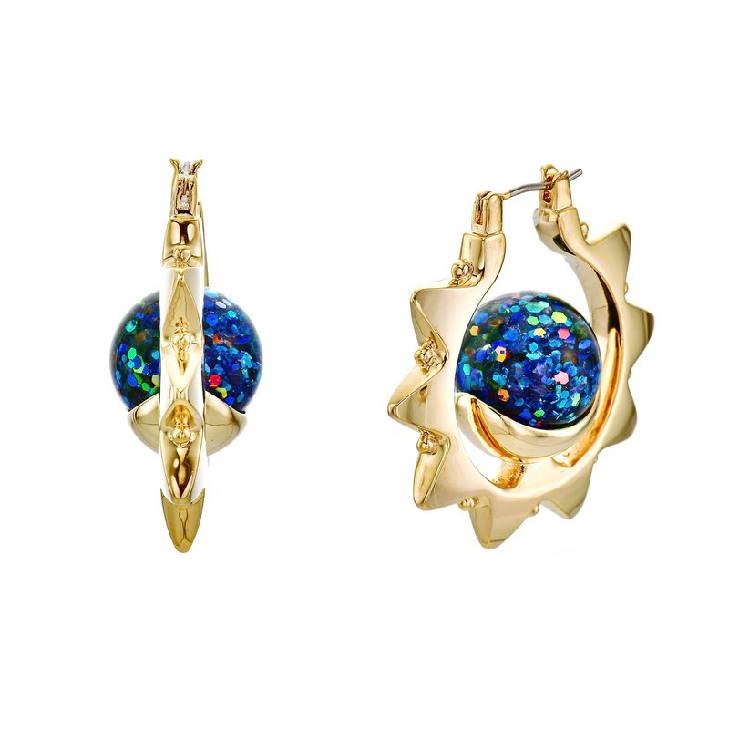 Sun Snowball Earrings - 耳環/耳夾/耳骨夾 - 玻璃 