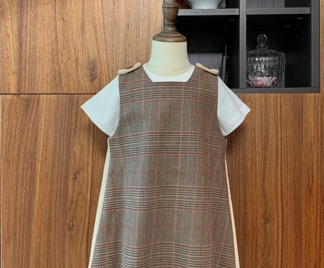 plaid corduroy dress