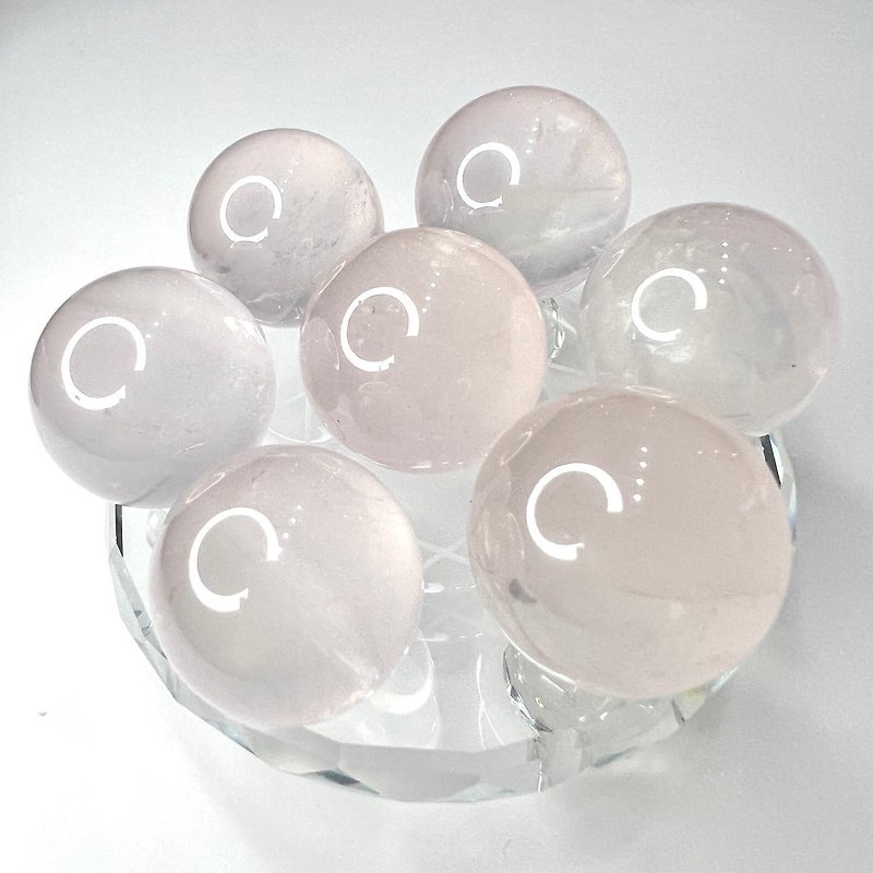Large powder crystal ball seven-star array | crystal | crystal ball | crystal ornaments - Items for Display - Crystal Pink