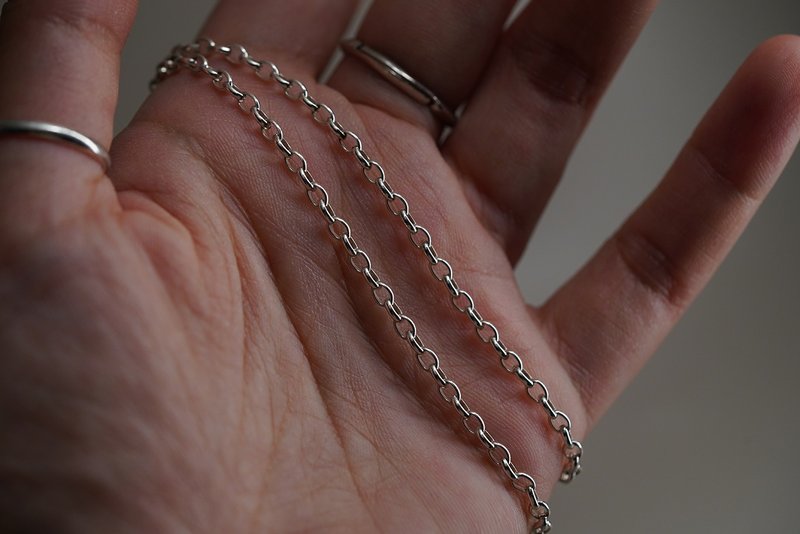 925シルバー SN3 サークルネックレス（選べる長さ） - ネックレス - スターリングシルバー シルバー