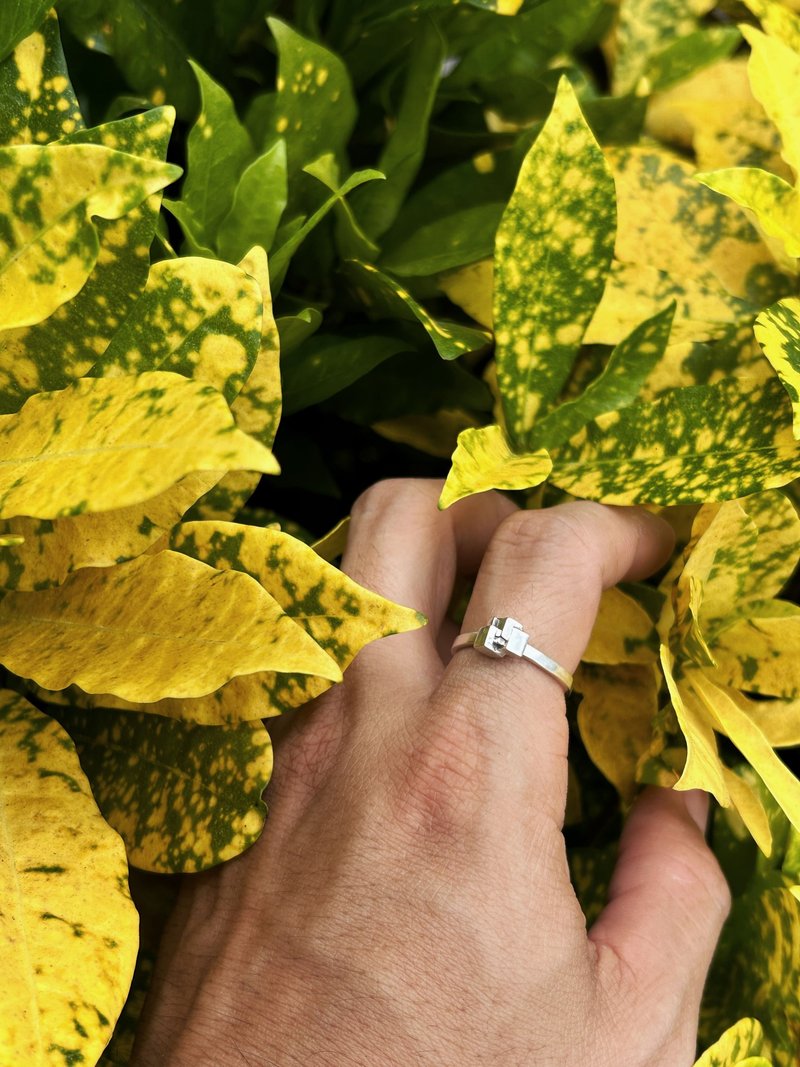 cubes ring - 多重六面體 戒指 - 戒指 - 純銀 銀色