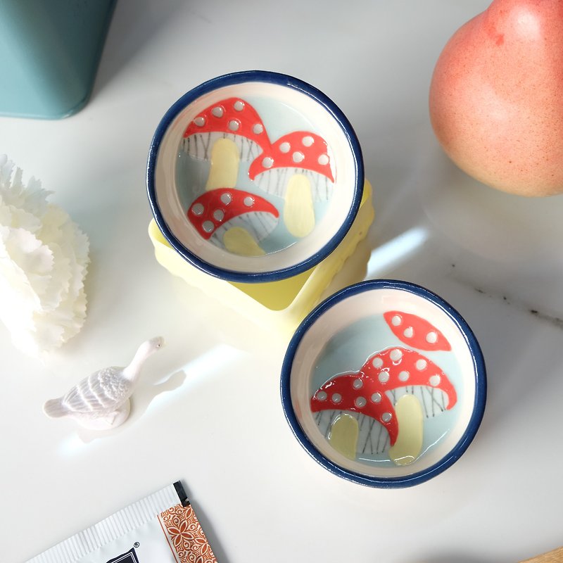 mushroom mini cup - Teapots & Teacups - Pottery 