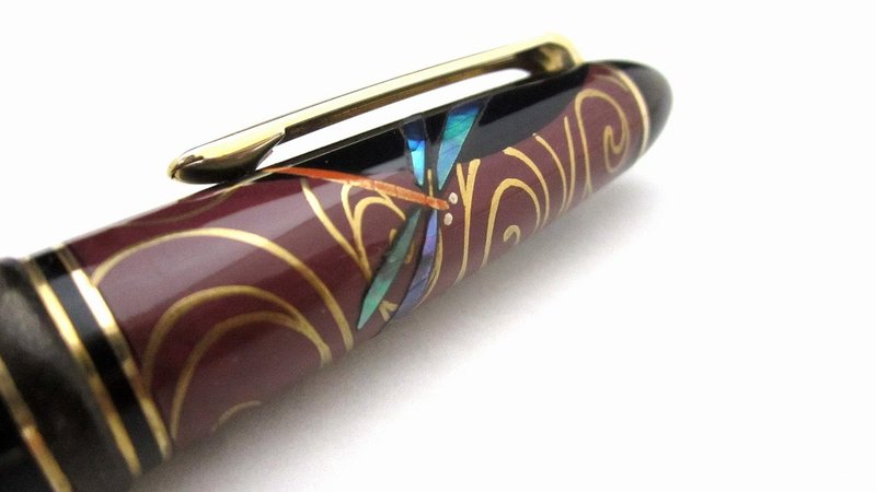 AGJ Original Maki-e Fountain pen Dragonfly (Tombo) Sailor #49 - Other - Other Materials 