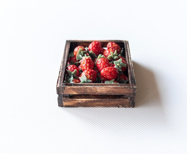 ミニチュア 真っ赤ないちご25個 ミニチュアフード - ショップ